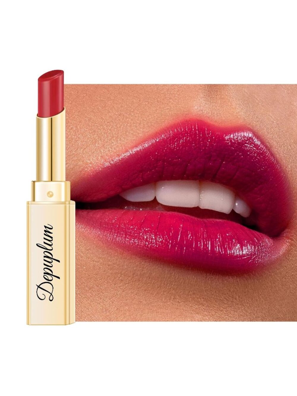 Women's DM74 MVP Red Glow Reviver Moisture Lip Gloss Creamy Tinted Lip Balm